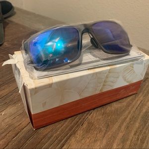 Maui Jim Pokowai Arch Polarizedplus2 Blue Lenses Rectangular Sunglasses